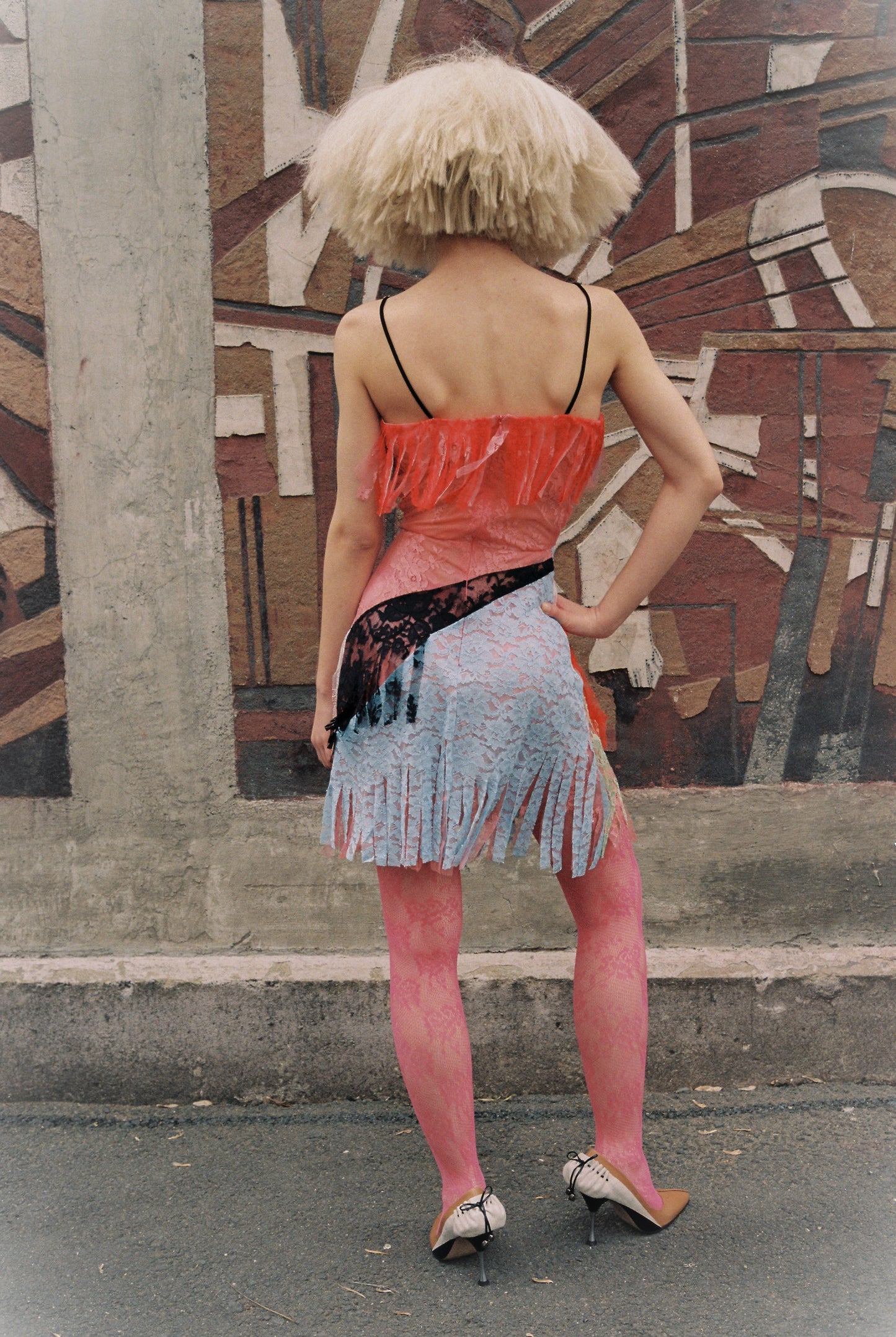 AW23 Confetti Pastel Fringe Dress