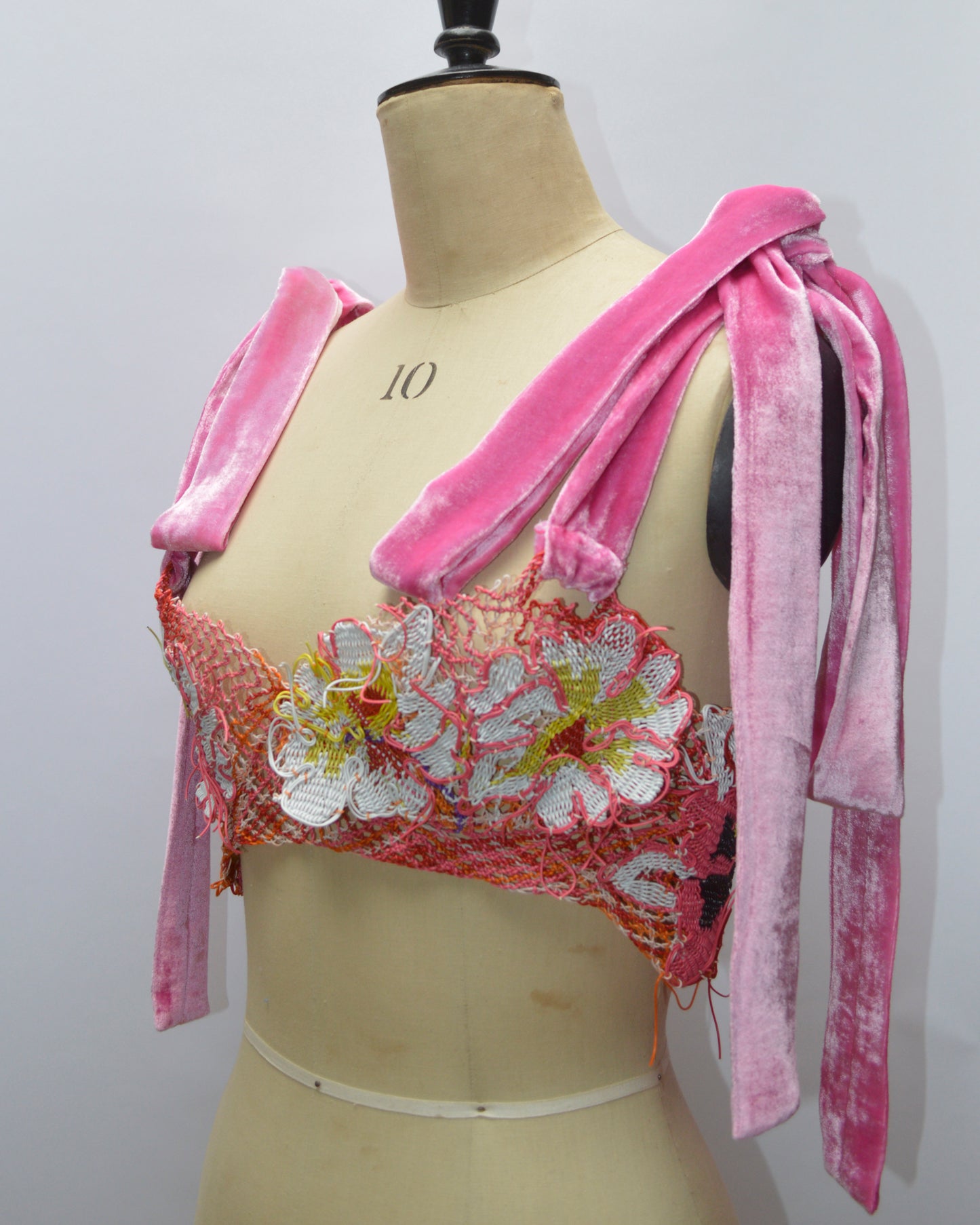 SS21 Recycled Plastic Floral Bra Pink