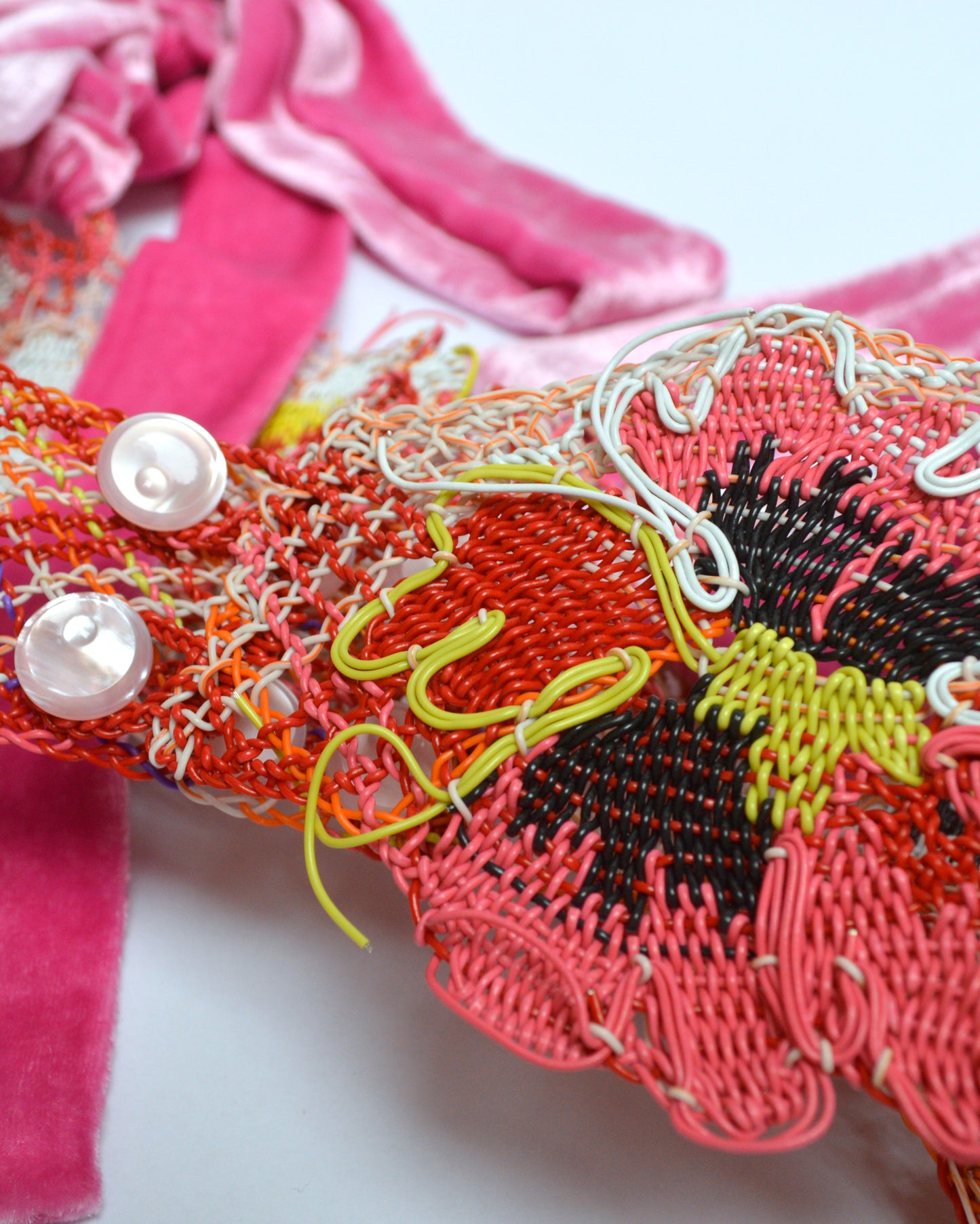 SS21 Recycled Plastic Floral Bra Pink