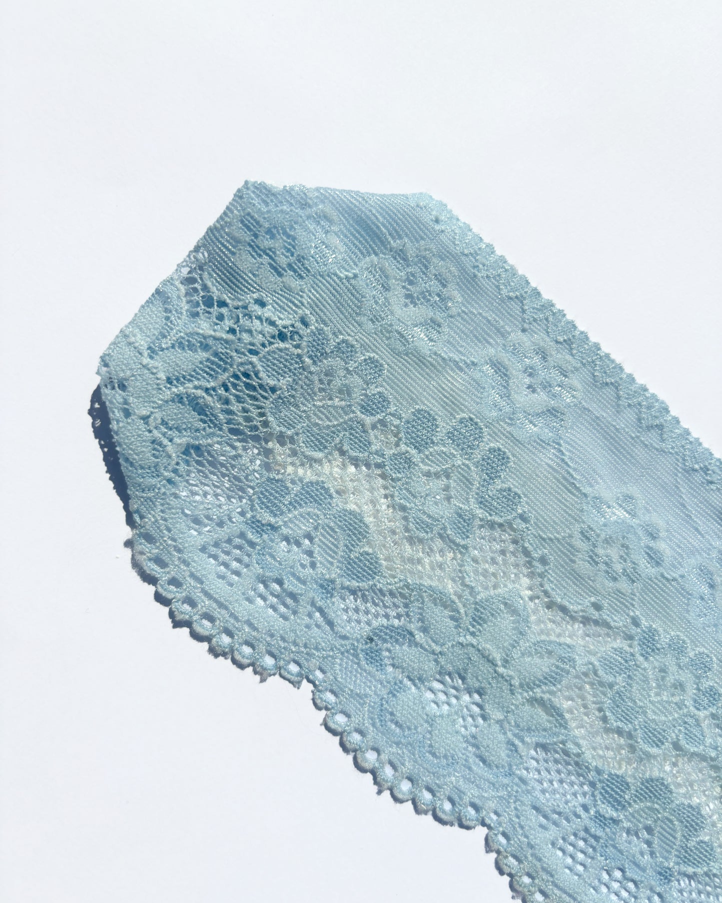 Baby Blue Narrow Lace Headband