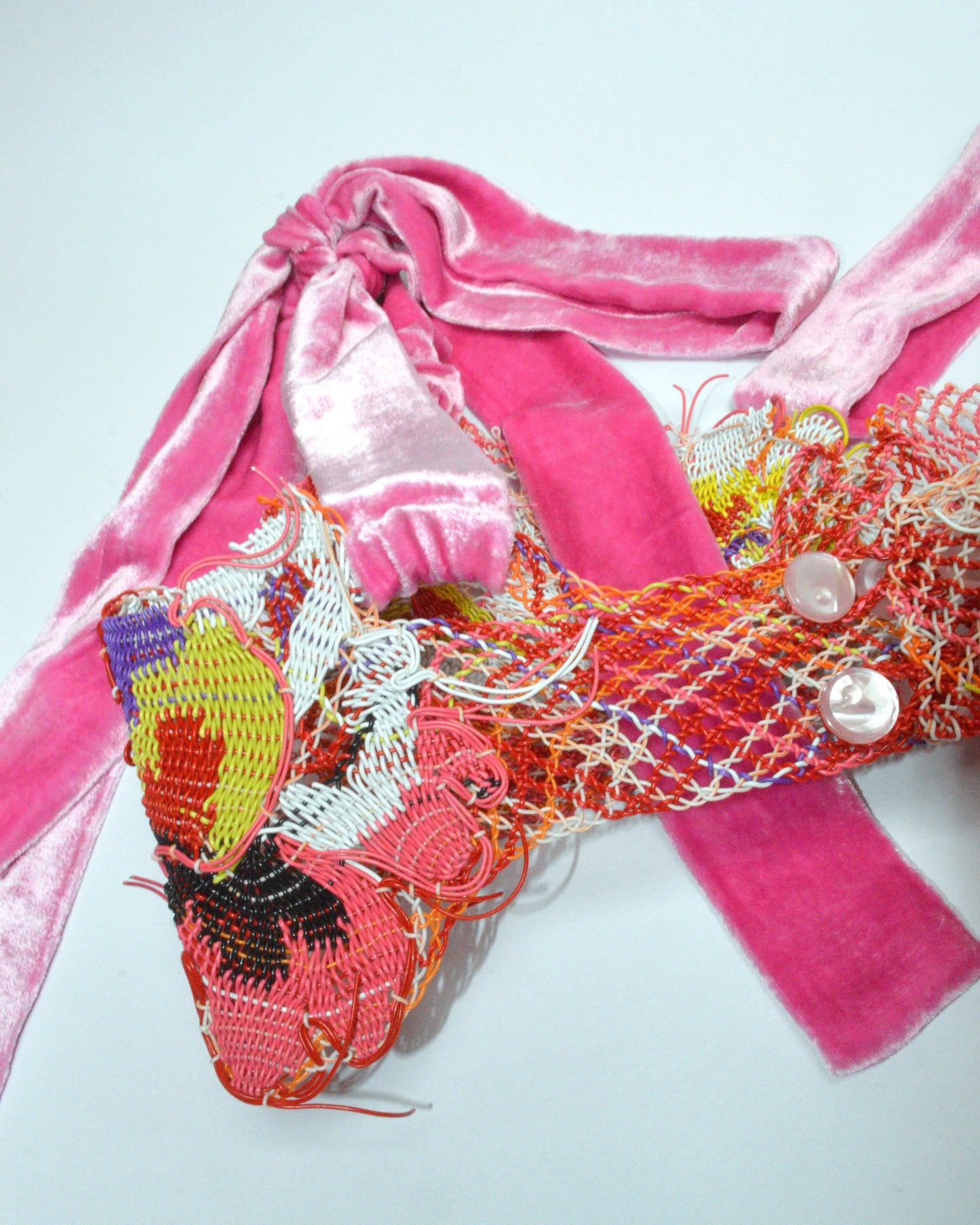 SS21 Recycled Plastic Floral Bra Pink
