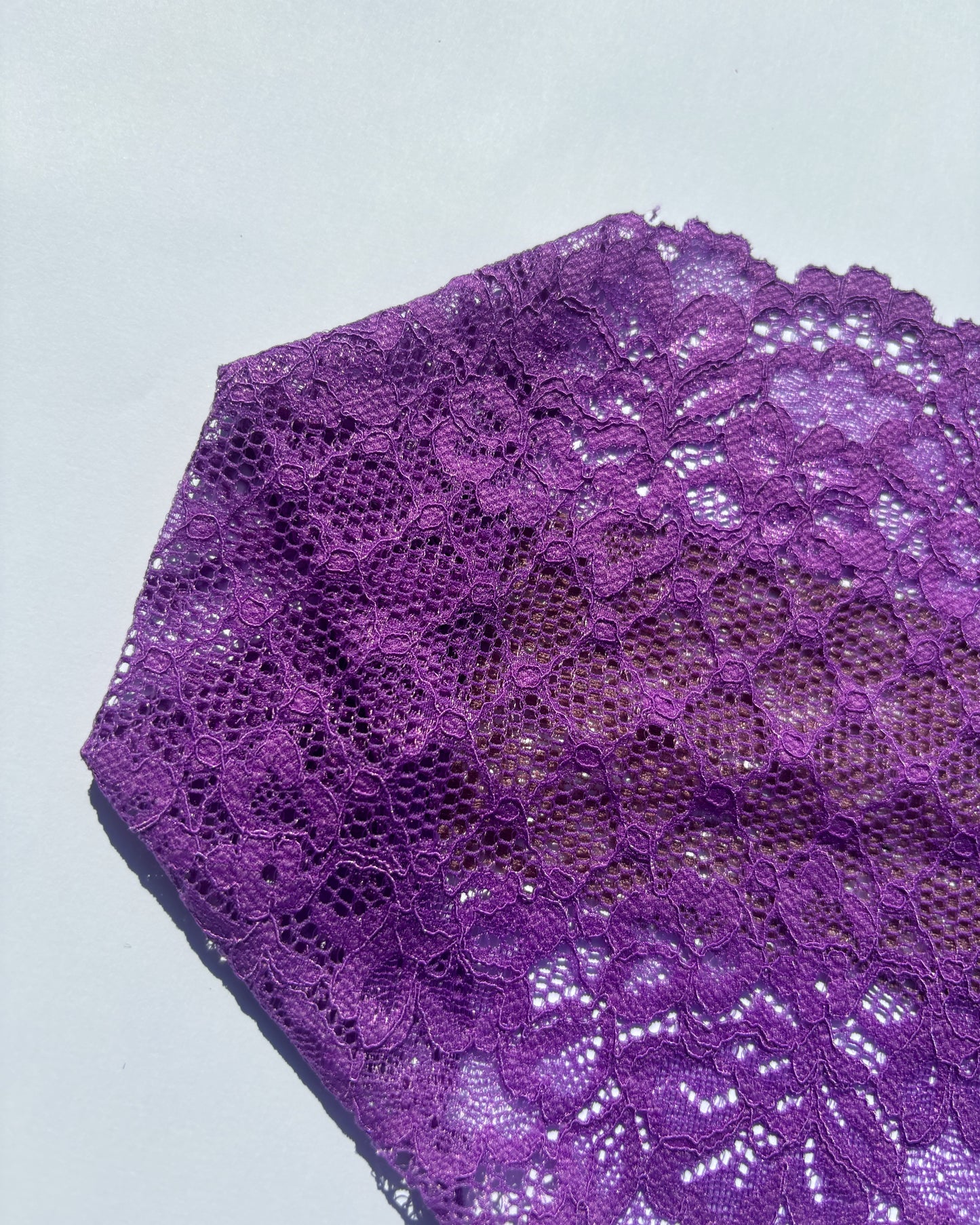 Neon Purple Lace Headband