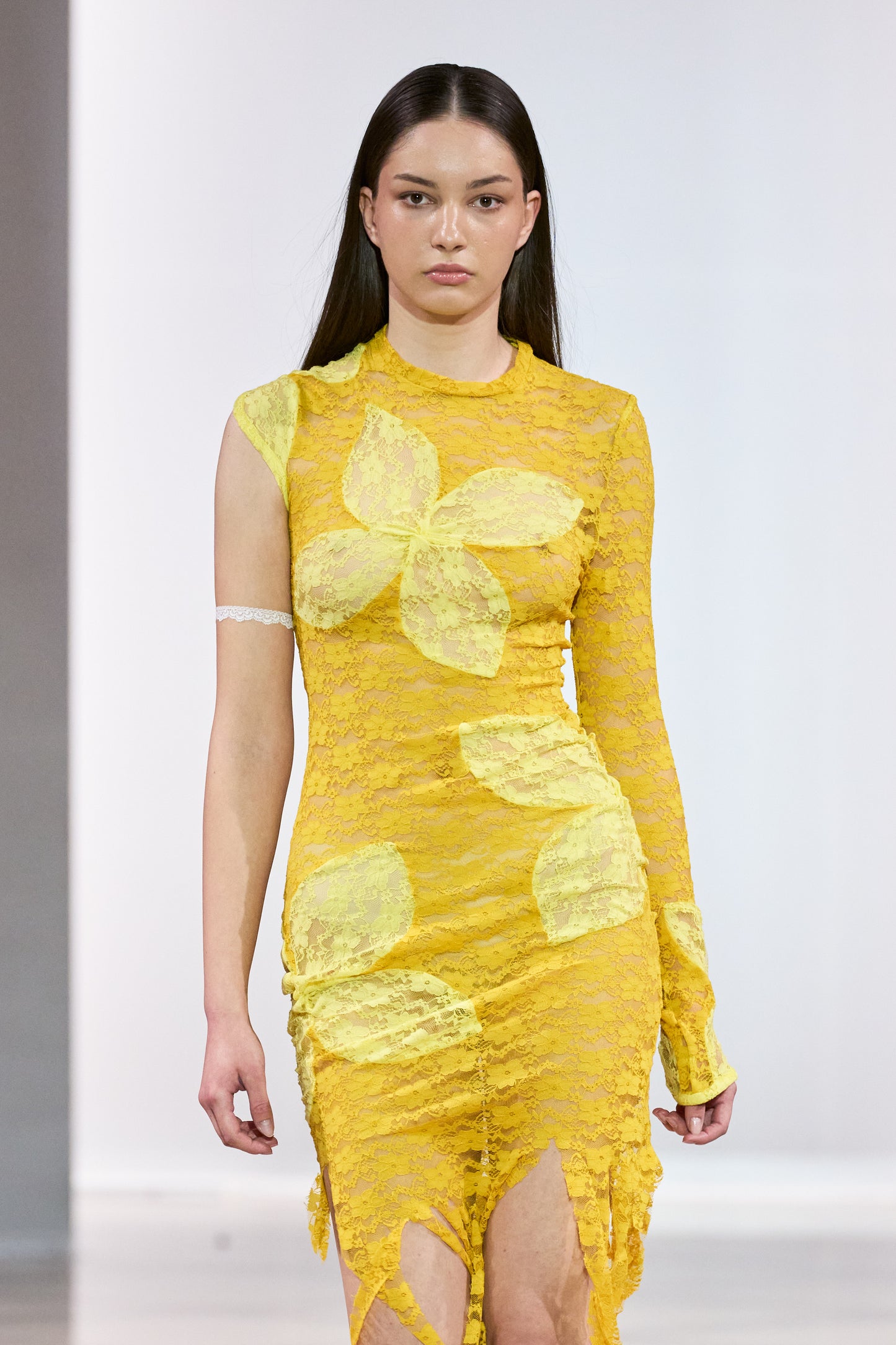 3D Floral Knotted Dress