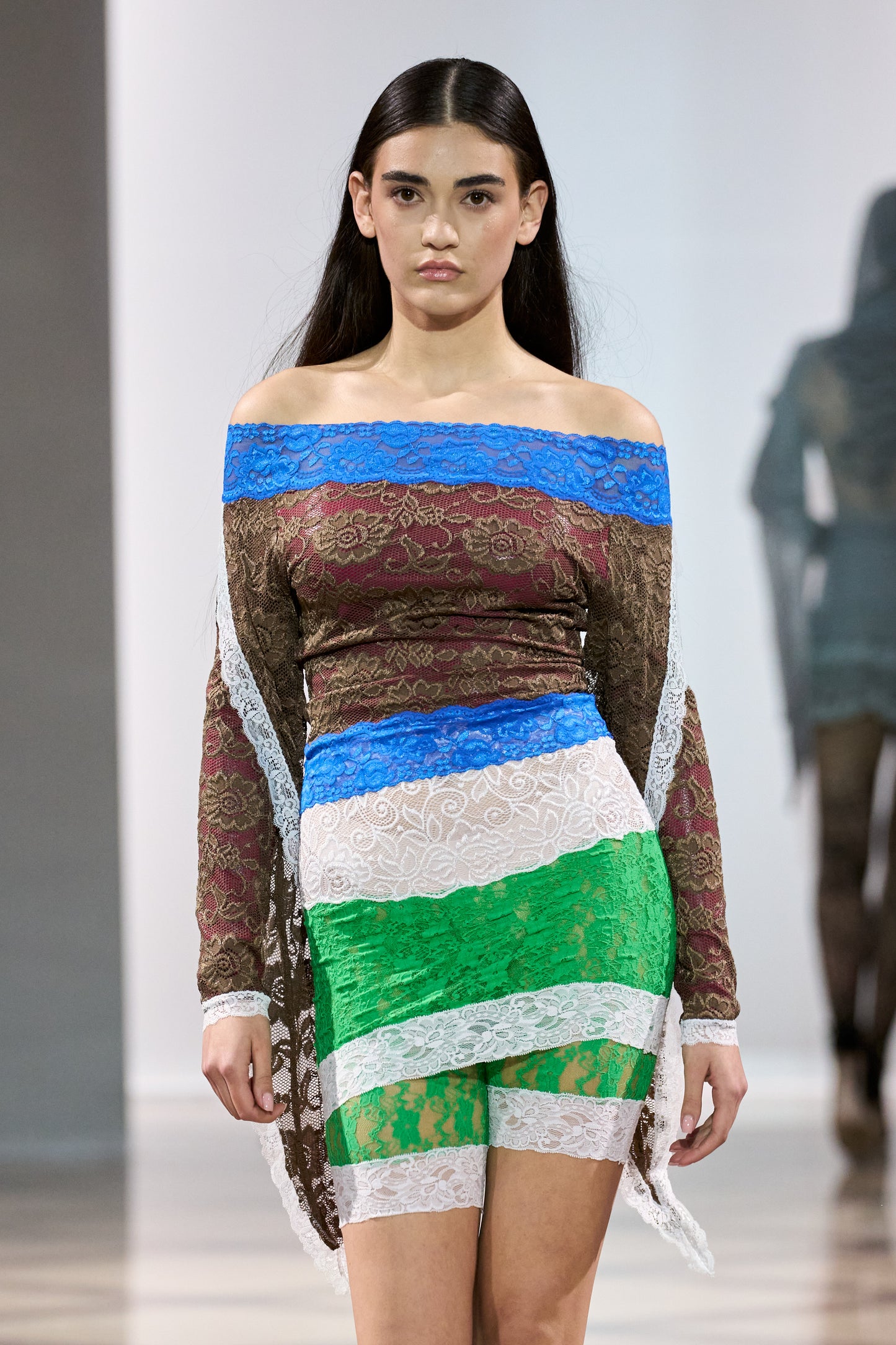 Green Skort with Contrasting Trim