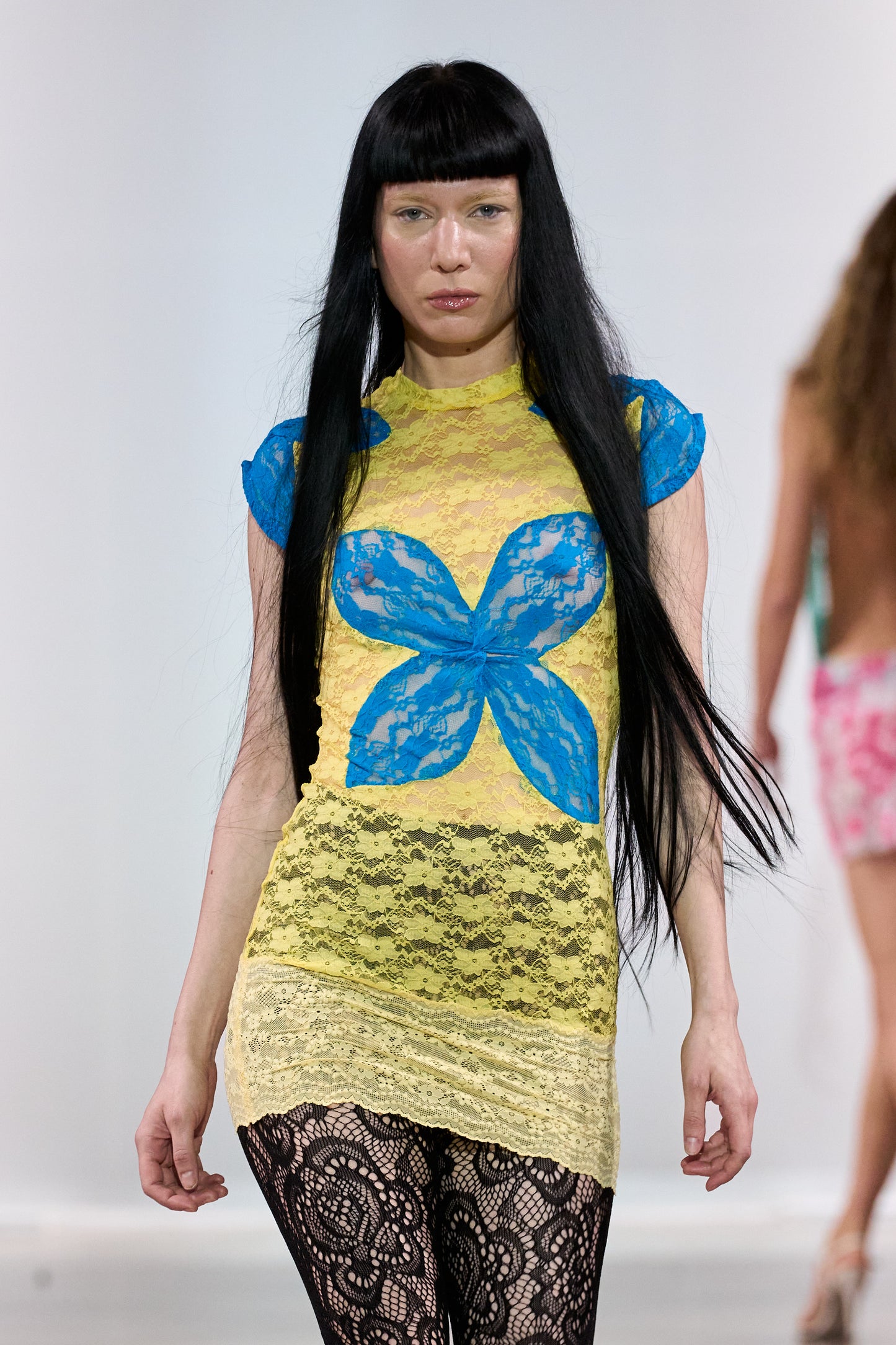 3D Floral Knotted Mini Dress
