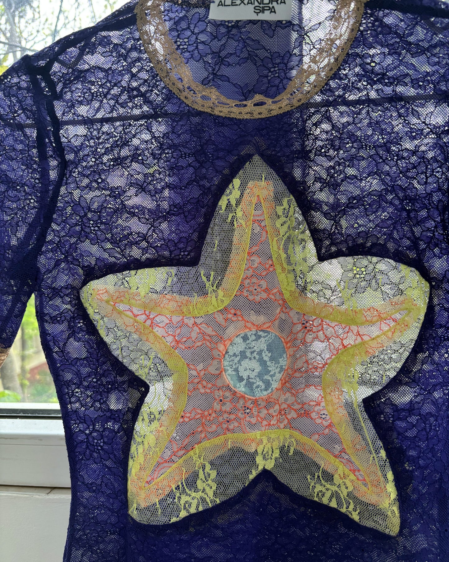 Short Sleeve Star Lace Tee Summer 26'