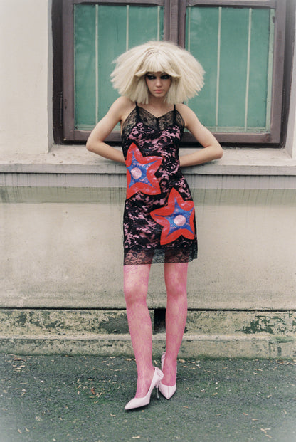 AW23 Star Lace Dress Mini