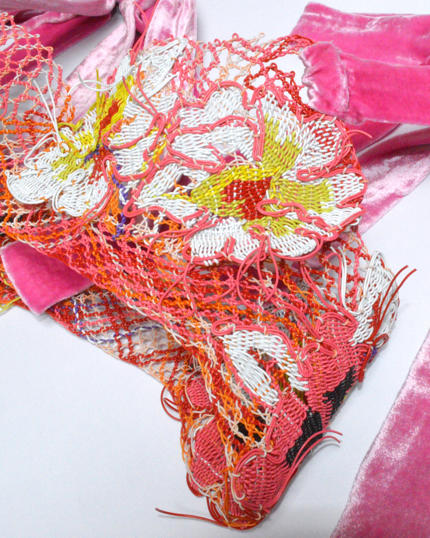 SS21 Recycled Plastic Floral Bra Pink