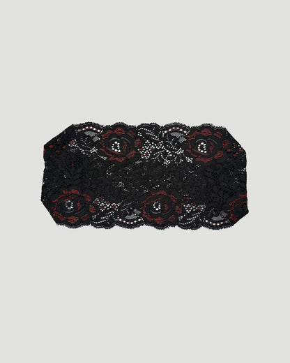 Black Roses Lace Headband