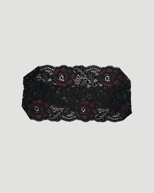 Black Roses Lace Headband