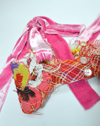 SS21 Recycled Plastic Floral Bra Pink