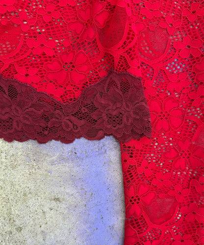 Limited Edition Holiday 2025 Red Lace Top - Includes Matching Pouch