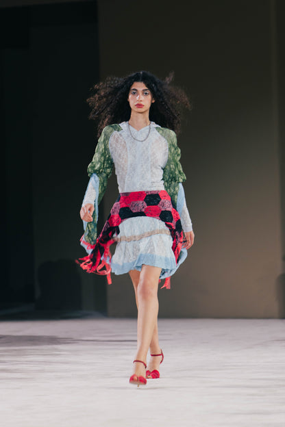 Hexagon Confetti Lace Girdle "Brâu"