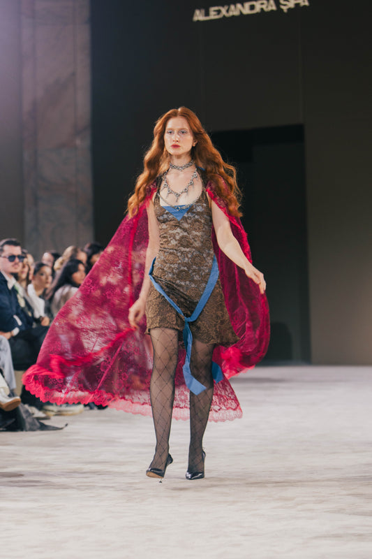 Medieval Rave Cape Tube Dress