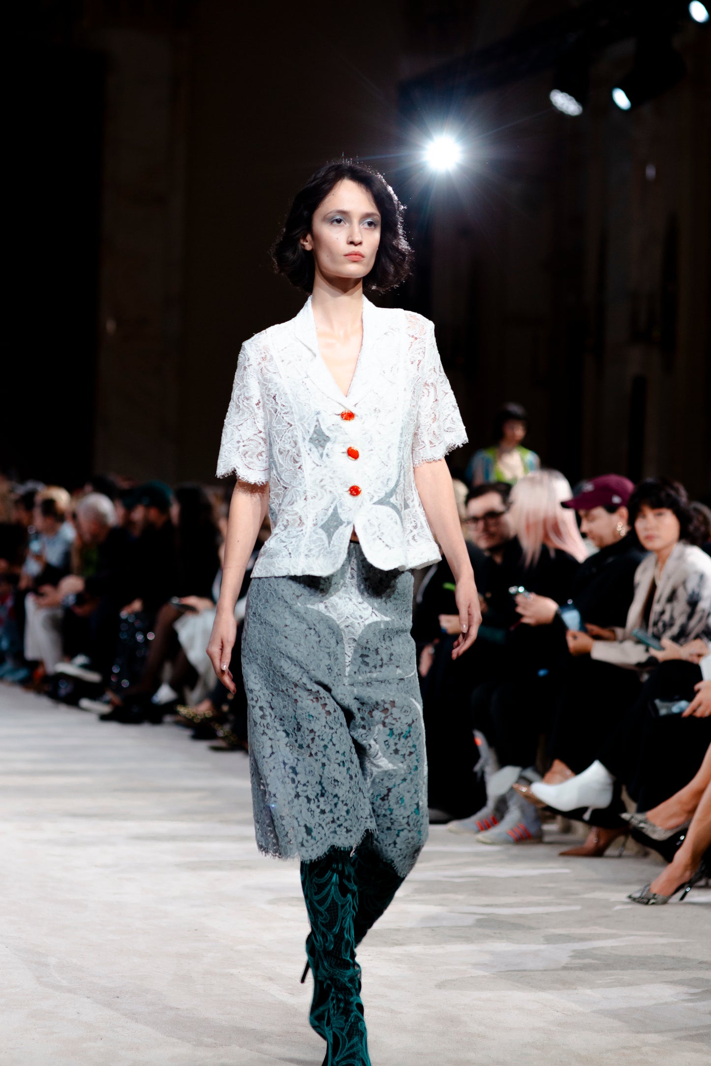 Hurel Paris Lace Sparkle Skirt