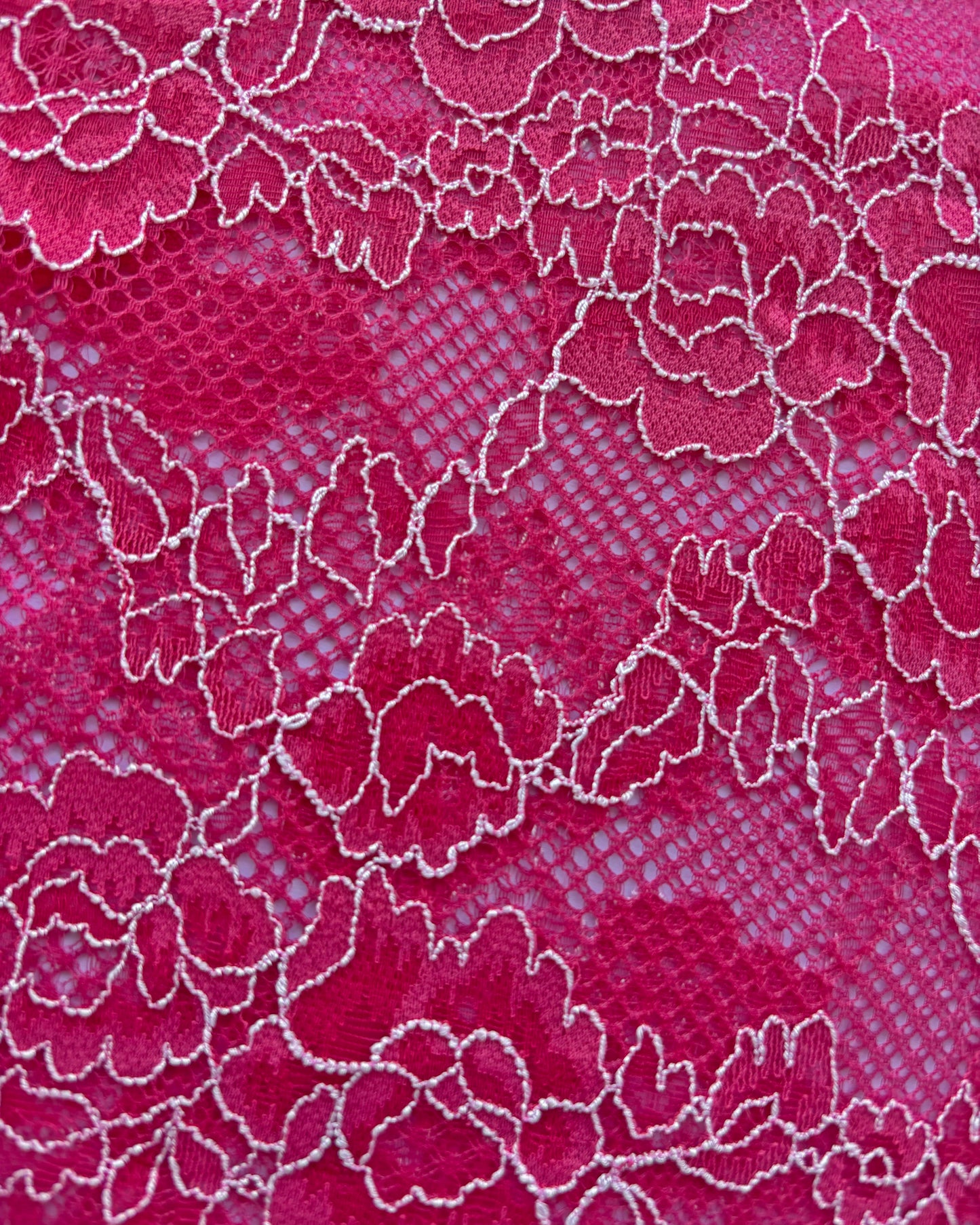 Sheer Pink Floral Lace Shorts