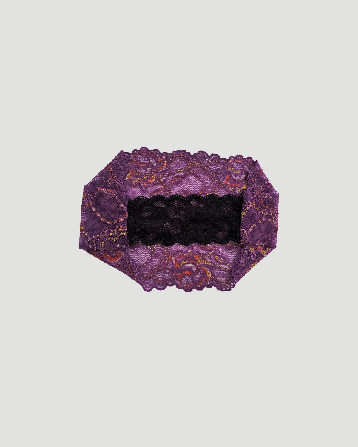 Purple Roses Lace Headband