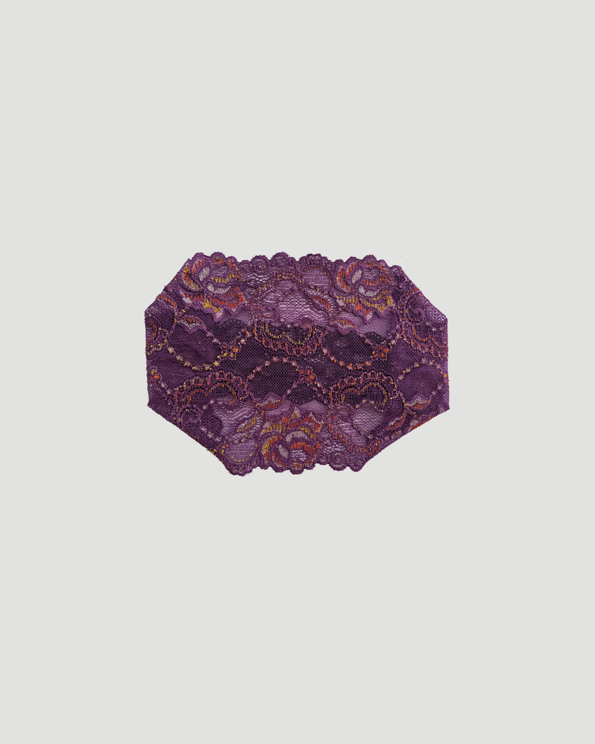 Purple Roses Lace Headband