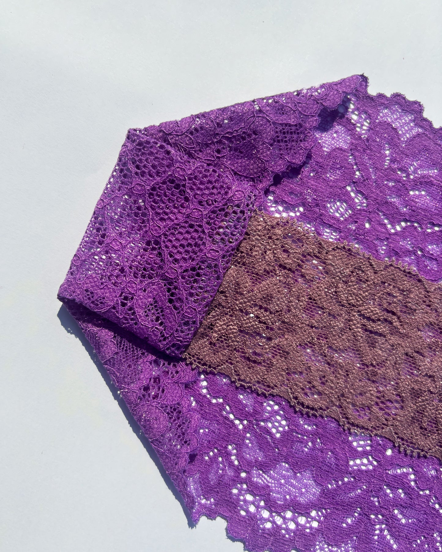 Neon Purple Lace Headband