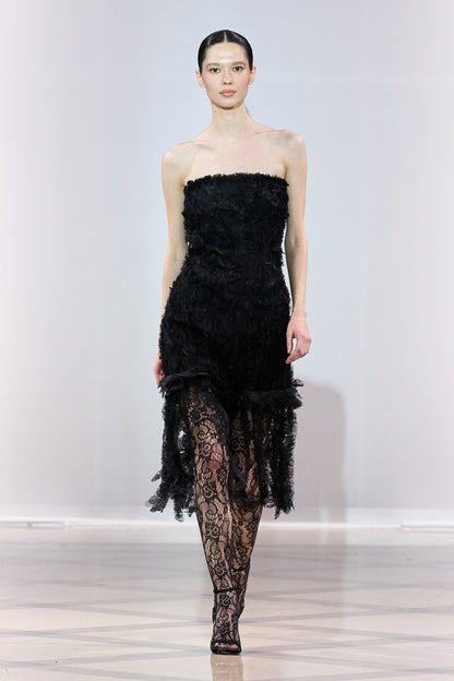 Fringe Lace Sequins Sleeveless Dress