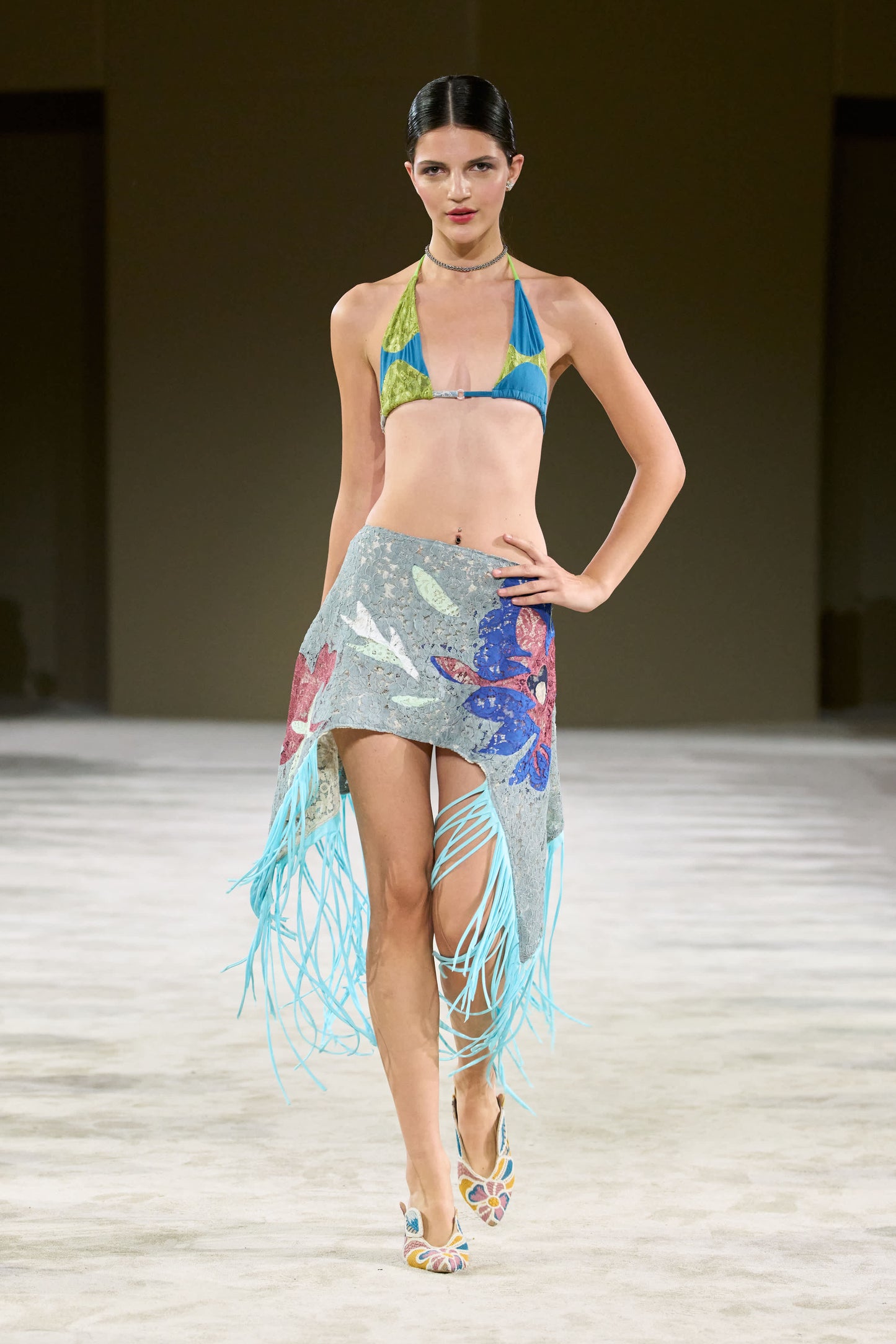 Floral Confetti Lace Girdle "Brâu"