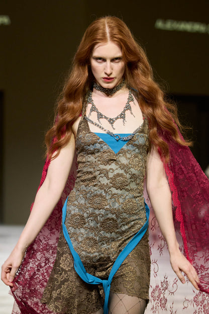 Medieval Rave Cape Tube Dress