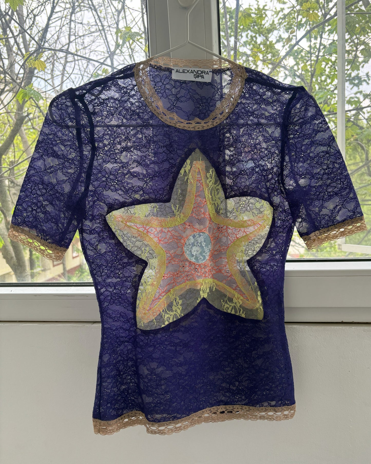 Short Sleeve Star Lace Tee Summer 26'
