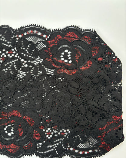 Black Roses Lace Headband