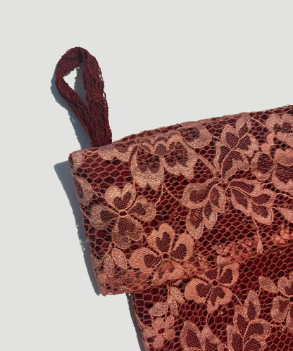 Limited Edition Lace Christmas Stocking Pink&Red